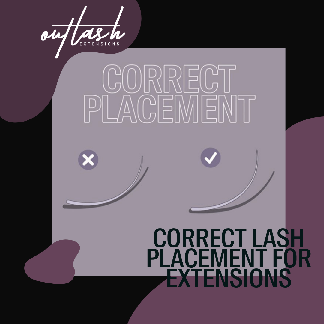 Correct Lash Placement for Extensions