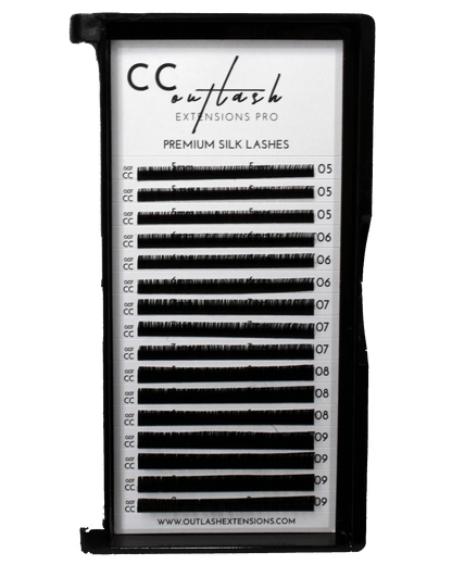 Premium Silk Mixed Lash Extensions - CC Curl