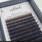 Premium Silk Dark Chocolate Lash Extensions - L Curl